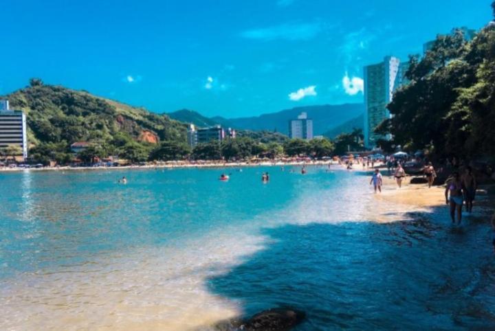 Apartamento Dona Frida Prainha com WiFi recém reformado Caraguatatuba Exterior foto